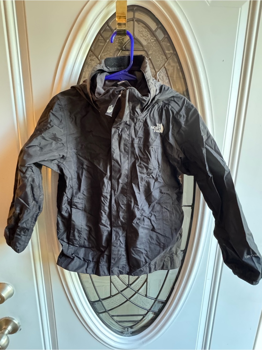 The North Face Boys XXS 5 Black DryVent Hooded Rain Jacket